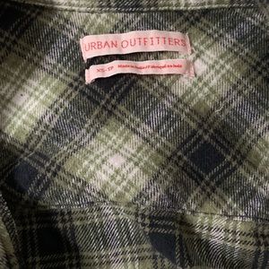 Urban outfitters green plaid flannel super soft material